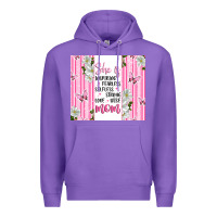 Purple mother's day inspirational quotes Premium Hoodie - Artiststas