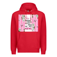 Red mother's day inspirational quotes Premium Hoodie - Artiststas
