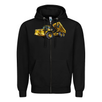 Black Articulated Hauler Zipper Hoodie - LillyAllenDesigns