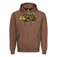 Chestnut Articulated Hauler Zipper Hoodie - LillyAllenDesigns