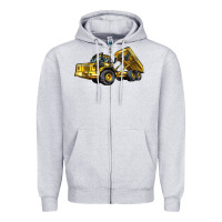 Heather Grey Articulated Hauler Zipper Hoodie - LillyAllenDesigns