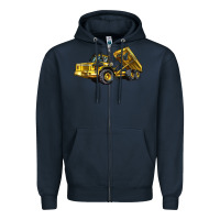 Navy Articulated Hauler Zipper Hoodie - LillyAllenDesigns