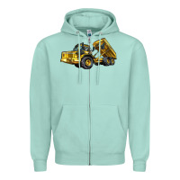 Seafoam Articulated Hauler Zipper Hoodie - LillyAllenDesigns