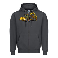 Smoke Articulated Hauler Zipper Hoodie - LillyAllenDesigns