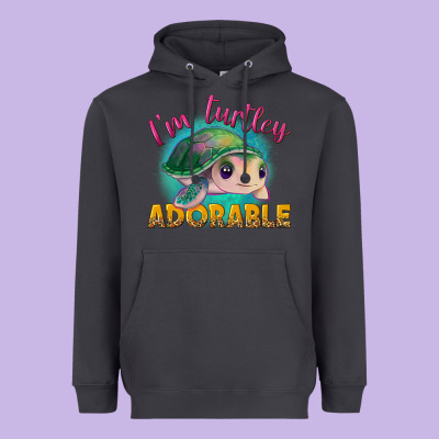 Im Turtley Adorable Heavyweight Hoodie Designed By Nancycooperartshop