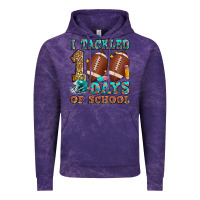 Cloud Purple i tackled 100 days of school american football Vintage Hoodie - Zillion Design Studio