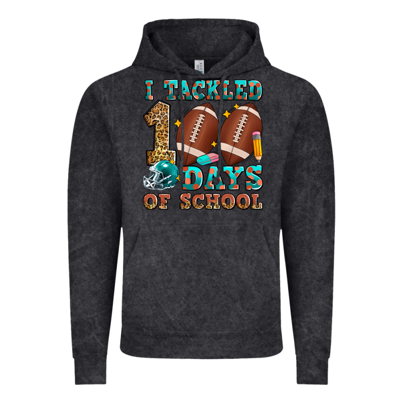 I Tackled 100 Days Of School American Football Vintage Hoodie by Zillion Design Studio | Teevron