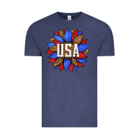 Vintage Denim american sunflower Vintage Tee - HRA Design Shop