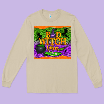 Bad Witch Vibes Tumbler Long Sleeve Tee Designed By Bundleandbundleshop