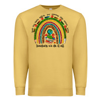 Antique Gold teachers we do it all rainbow Premium Sweatshirt - NancyCooperArtShop