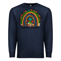 Navy teachers we do it all rainbow Premium Sweatshirt - NancyCooperArtShop