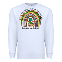 White teachers we do it all rainbow Premium Sweatshirt - NancyCooperArtShop