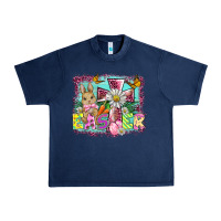 Navy easter cross background Urban Heavy Tee - BarkalooDesign