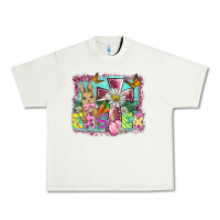 Pistachio easter cross background Urban Heavy Tee - BarkalooDesign