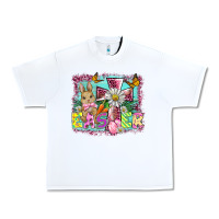 White easter cross background Urban Heavy Tee - BarkalooDesign
