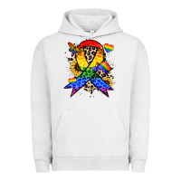 Pigment Lunar Rock Pride ribbon Urban Hoodie - NancyCooperArtShop