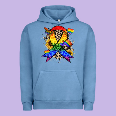 Pride Ribbon Urban Hoodie Designed By Nancycooperartshop