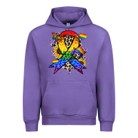 Tulip Pride ribbon Urban Hoodie - NancyCooperArtShop