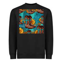 Western Boots Seamless Pattern Heavyweight Sweatshirt | Teevron