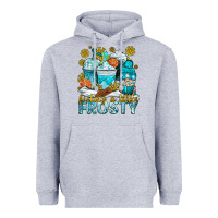 Heather Grey feeling a little frosty coffee cups Heavyweight Hoodie - NancyCooperArtShop