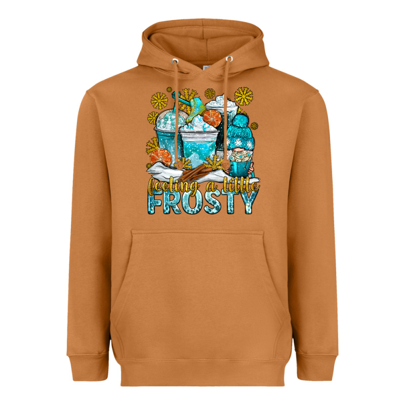 Feeling A Little Frosty Coffee Cups Heavyweight Hoodie by NancyCooperArtShop | Teevron