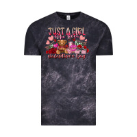 Cloud Black just  girl who loves valentines day Vintage Tee - RacoonDesign