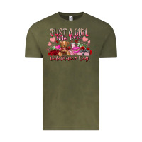 Vintage Olive just  girl who loves valentines day Vintage Tee - RacoonDesign