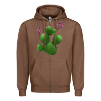 Chestnut heart cactus Zipper Hoodie - Jasminsmagicworld