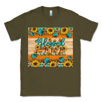 Army Green Blessed mama Classic Tee - Artiststas