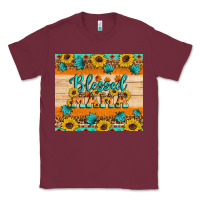 Burgundy Blessed mama Classic Tee - Artiststas