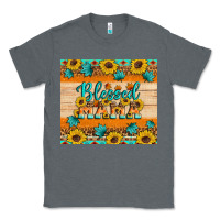 Charcoal Heather Blessed mama Classic Tee - Artiststas