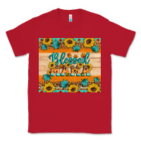 Red Blessed mama Classic Tee - Artiststas