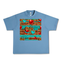 Pebble Blue teacher life seamless pattern Urban Heavy Tee - HRA Design Shop