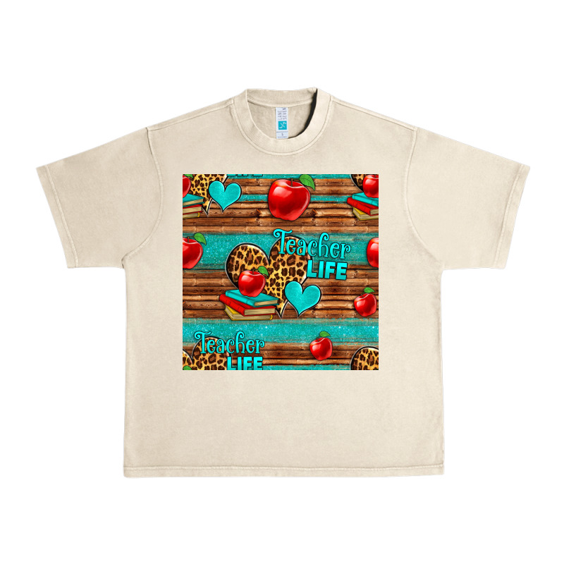 Teacher Life Seamless Pattern Urban Heavy Tee by HRA Design Shop | Teevron