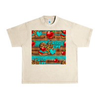 Sandshell teacher life seamless pattern Urban Heavy Tee - HRA Design Shop