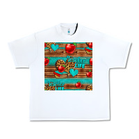 White teacher life seamless pattern Urban Heavy Tee - HRA Design Shop