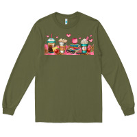 Army Green teacher fuel coffee cups Long Sleeve Tee - Jasminsmagicworld