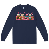 Navy teacher fuel coffee cups Long Sleeve Tee - Jasminsmagicworld