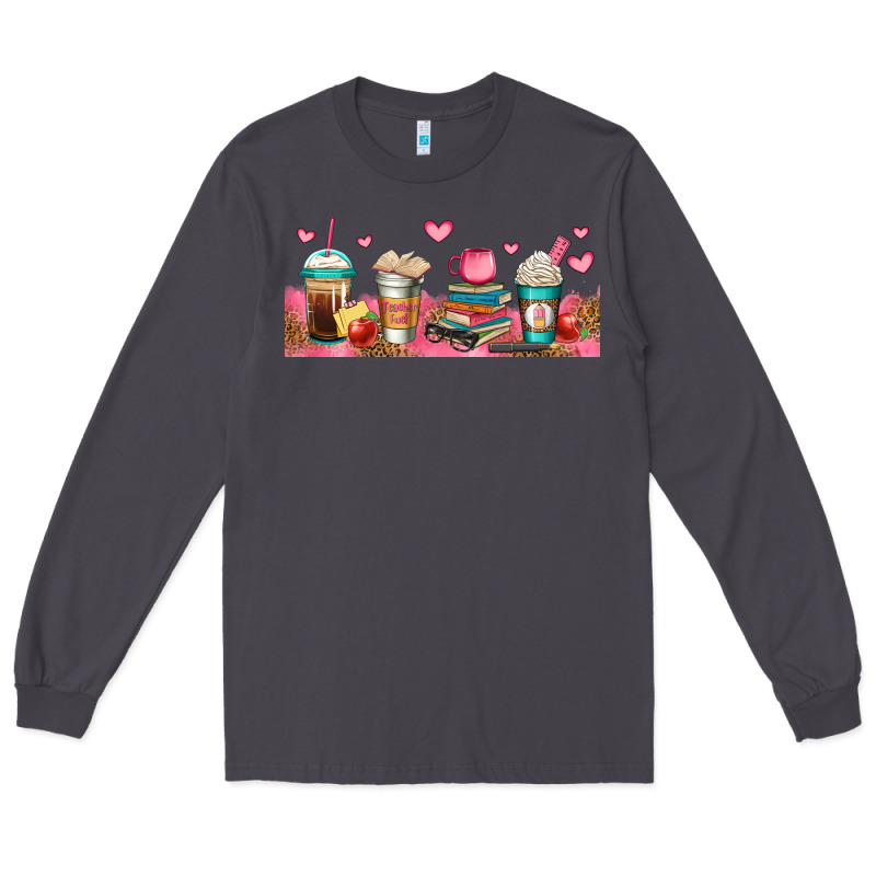 Teacher Fuel Coffee Cups Long Sleeve Tee by Jasminsmagicworld | Teevron