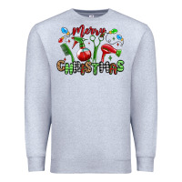 Heather Grey merry christmas hair dresser Premium Sweatshirt - MaliasSmallBusiness