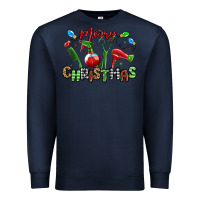 Navy merry christmas hair dresser Premium Sweatshirt - MaliasSmallBusiness