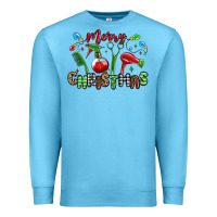 Ocean Blue merry christmas hair dresser Premium Sweatshirt - MaliasSmallBusiness