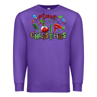 Purple merry christmas hair dresser Premium Sweatshirt - MaliasSmallBusiness
