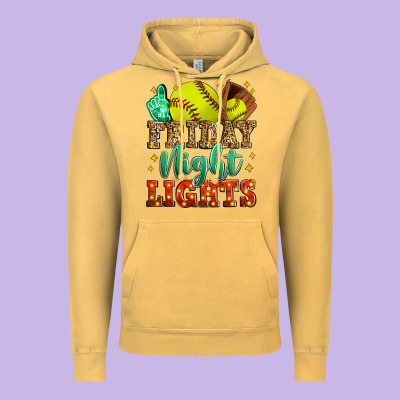 Friday Night Lights Softball Vintage Hoodie Designed By Zillion Design Studio