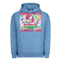 Pigment Pebble Blue Pride Day LGBTQ+ Urban Hoodie - NancyCooperArtShop