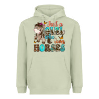 Matcha just a girl who loves horses Heavyweight Hoodie - NancyCooperArtShop