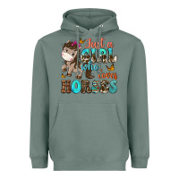 Sage just a girl who loves horses Heavyweight Hoodie - NancyCooperArtShop