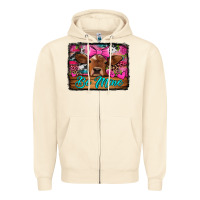 Sandshell be mine valentine's day cow Zipper Hoodie - Jasminsmagicworld