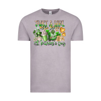 Vintage Zinc Just a Girl who Loves Saint Patrick's Day Vintage Tee - RacoonDesign