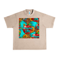 French Oak teacher apple seamless pattern Urban Heavy Tee - HRA Design Shop
